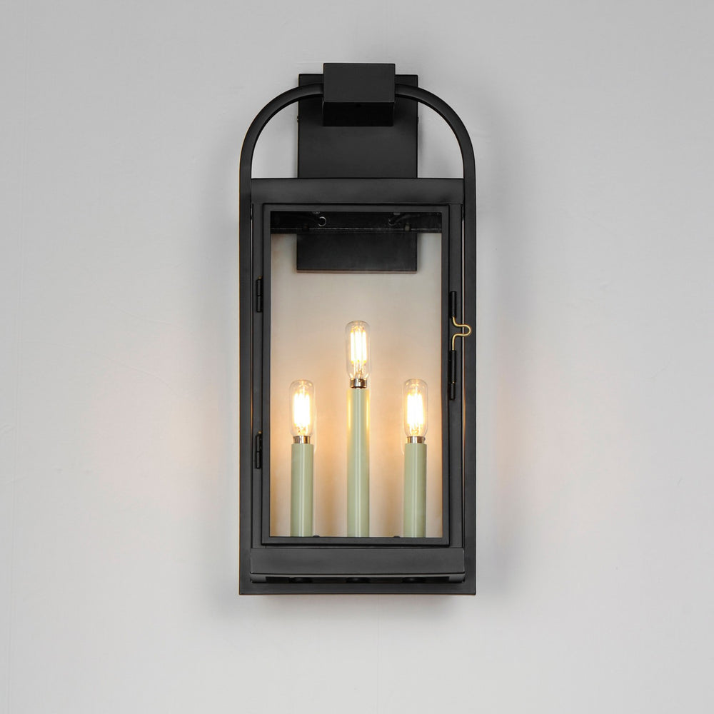 Maxim - 30804CLBK - Three Light Outdoor Wall Sconce - Bonham - Black