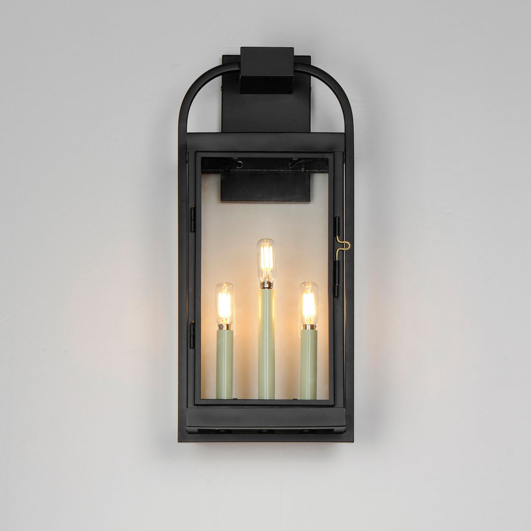 Maxim - 30804CLBK - Three Light Outdoor Wall Sconce - Bonham - Black