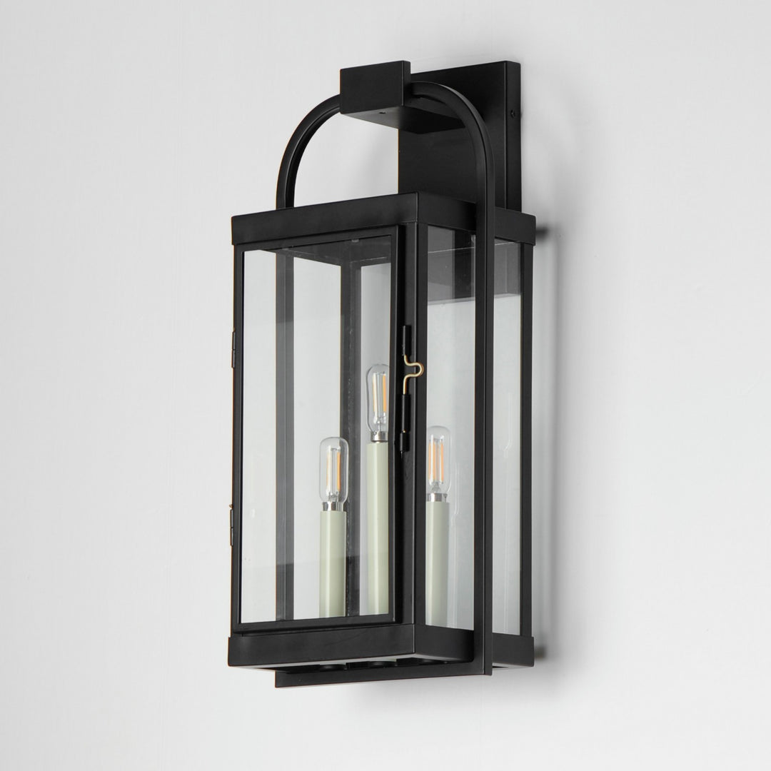 Maxim - 30804CLBK - Three Light Outdoor Wall Sconce - Bonham - Black