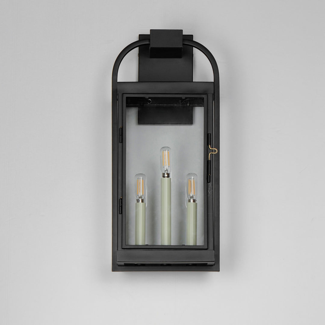 Maxim - 30804CLBK - Three Light Outdoor Wall Sconce - Bonham - Black