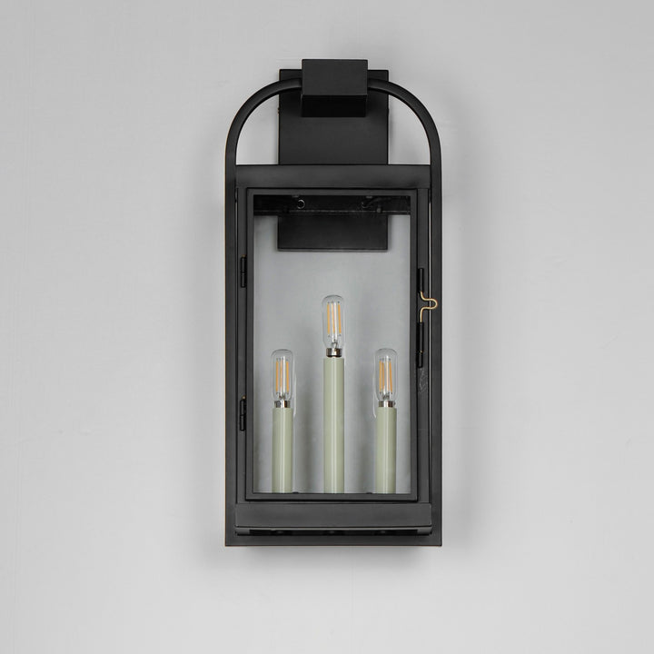 Maxim - 30804CLBK - Three Light Outdoor Wall Sconce - Bonham - Black