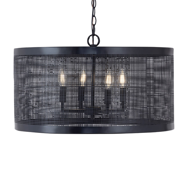 Maxim - 31224BK - Four Light Pendant - Hatcher - Black