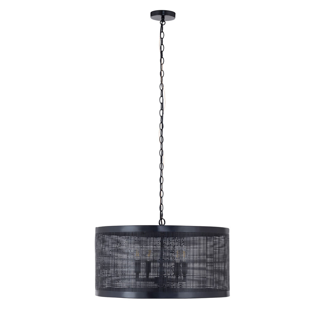 Maxim - 31224BK - Four Light Pendant - Hatcher - Black