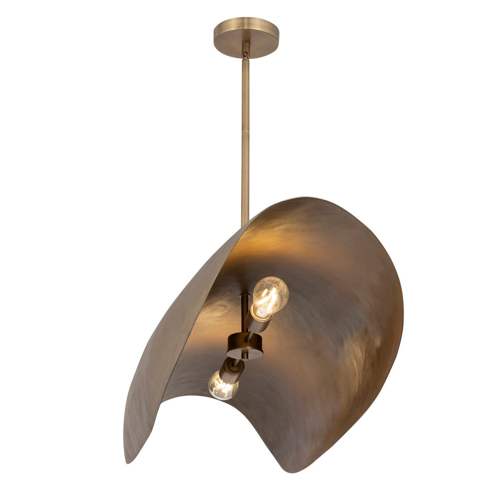 Maxim - 31268NG - Two Light Linear Pendant - Denarii - Natural Gold