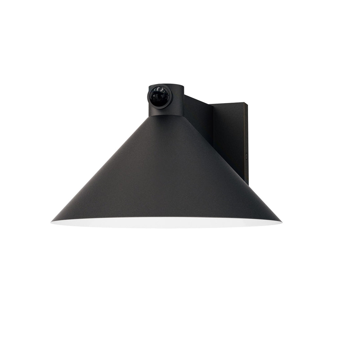 Maxim - 86141BK/MSP - LED Outdoor Wall Sconce W/ Dusk-Dawn - Conoid LED - Black