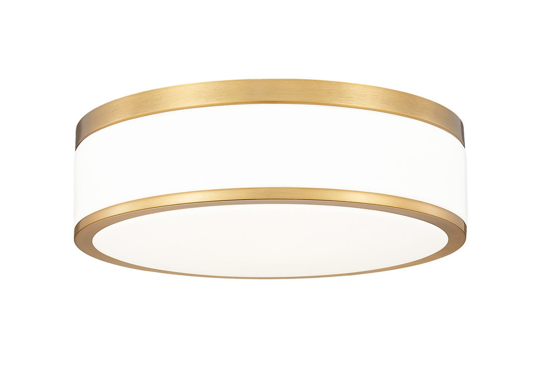 Ballord LED Flush Mount in Modern Gold - available from The Lighting Shoppe, trusted by Canadian homeowners