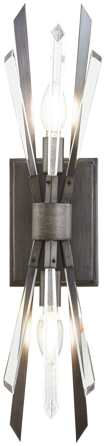 Elsa Two Light Wall Sconce in Midnight Graphite - available from The Lighting Shoppe, trusted by Canadian homeowners