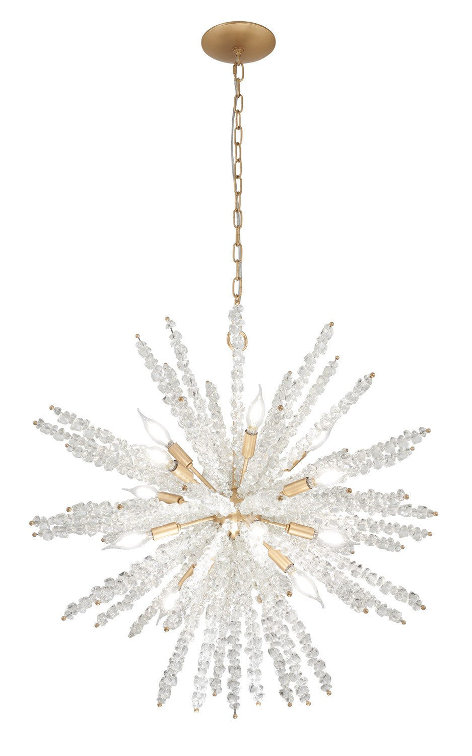 Aisi 12 Light Pendant in Fawn Gold - available from The Lighting Shoppe, trusted by Canadian homeowners
