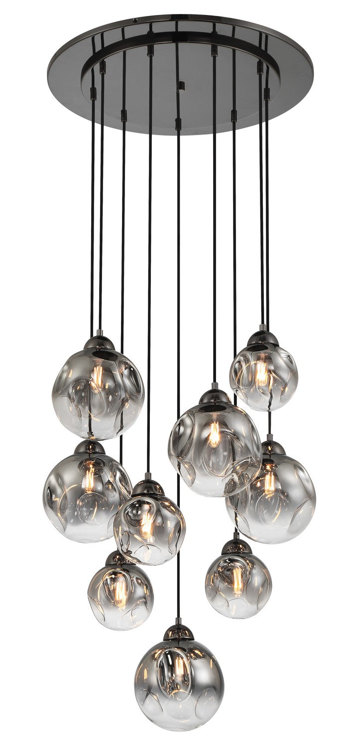 Neveh Nine Light Pendant in Gun Metal - available from The Lighting Shoppe, trusted by Canadian homeowners