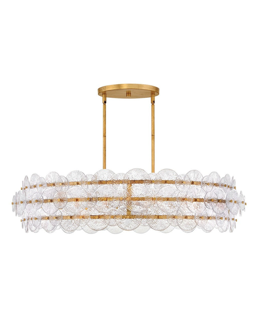 Rene LED Chandelier in Distressed Brass - available from The Lighting Shoppe, trusted by Canadian homeowners