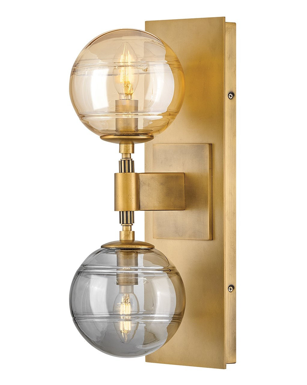 Oberon LED Wall Sconce in Heritage Brass - available from The Lighting Shoppe, trusted by Canadian homeowners