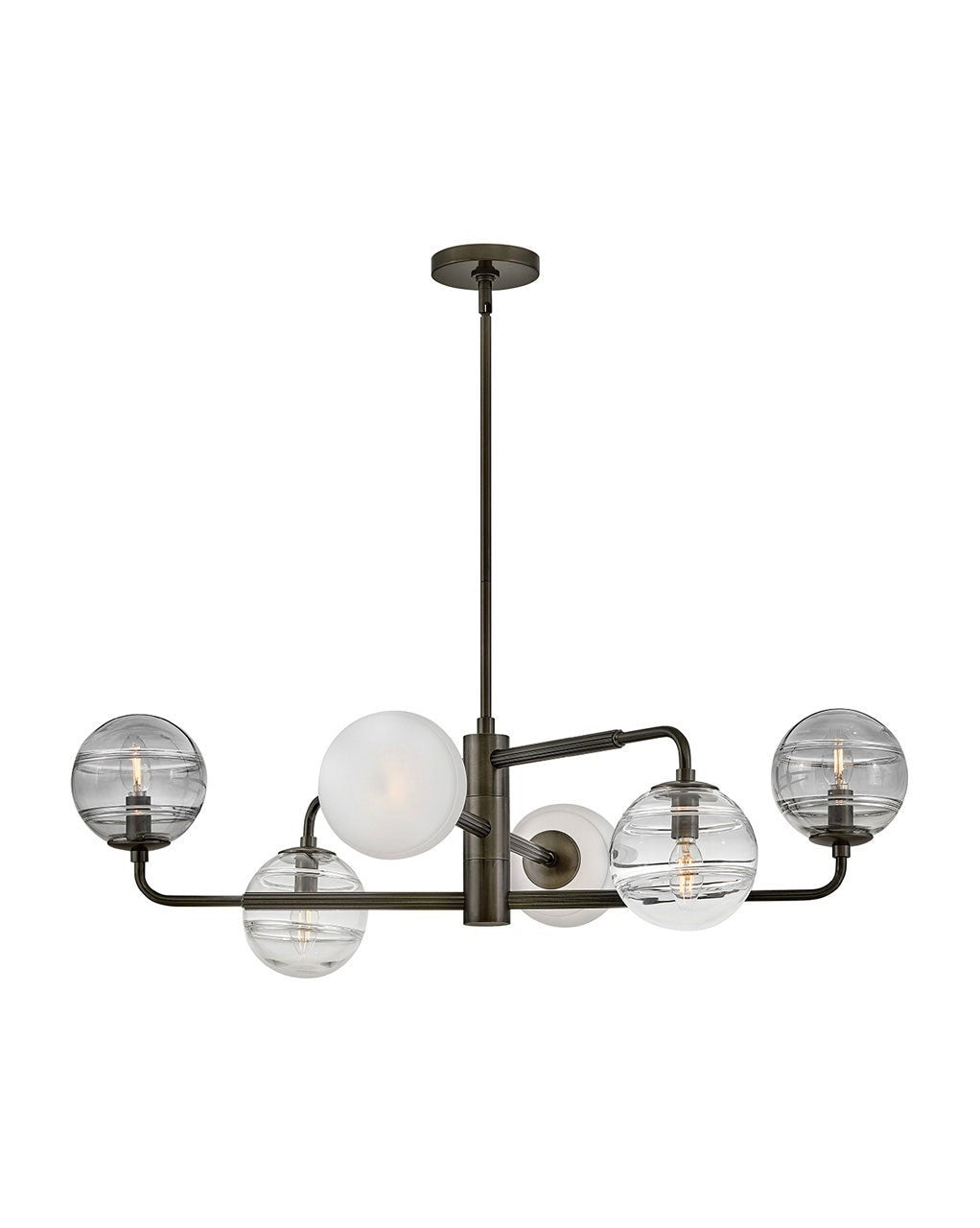 Oberon LED Chandelier in Black Oxide - available from The Lighting Shoppe, trusted by Canadian homeowners