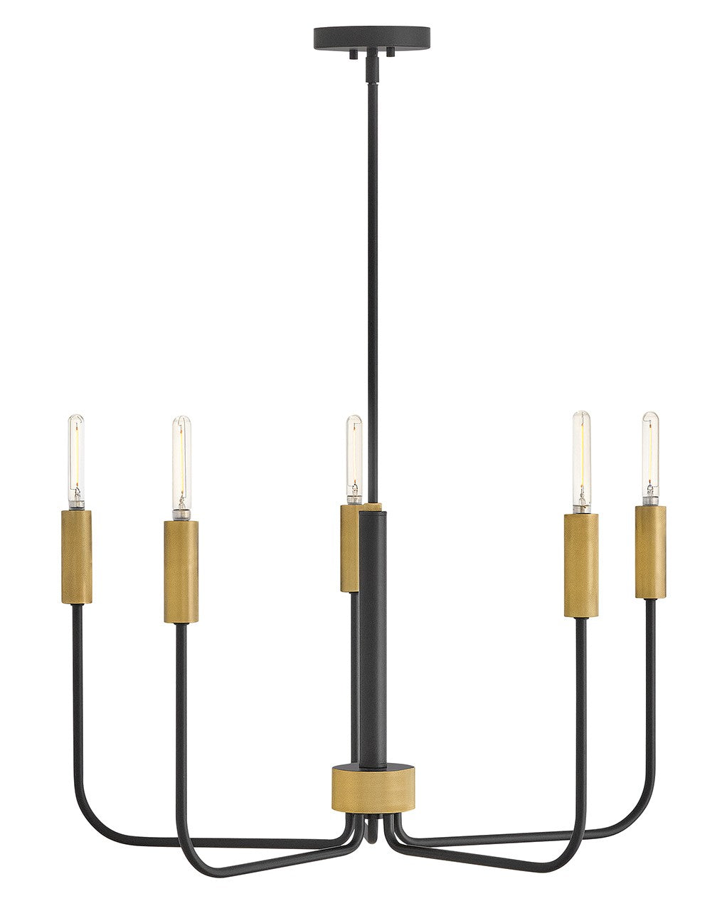 Lark Canada - 83634BK-LCB - LED Chandelier - Austen - Black
