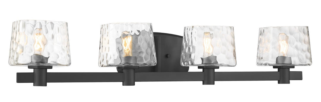 Drysdale Four Light Bath Vanity in Coal Black - available from The Lighting Shoppe, trusted by Canadian homeowners