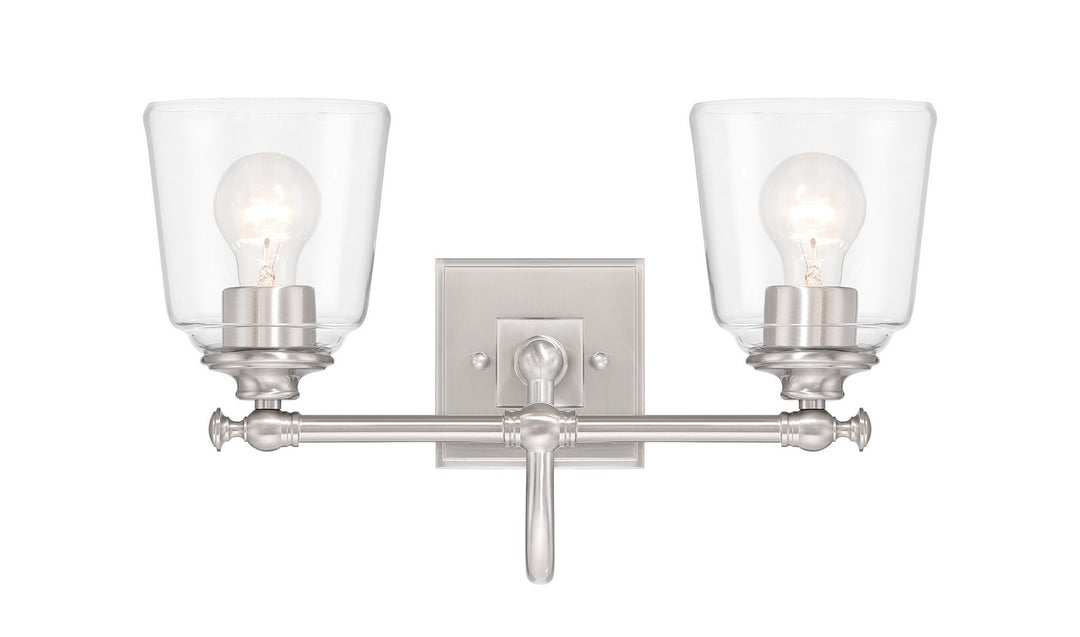 Minka-Lavery - 4002-84 - Two Light Vanity - Antonia - Brushed Nickel