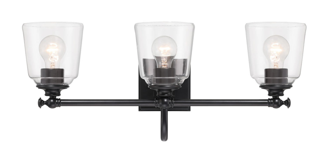Minka-Lavery - 4003-66A - Three Light Bath Vanity - Antonia - Coal Black
