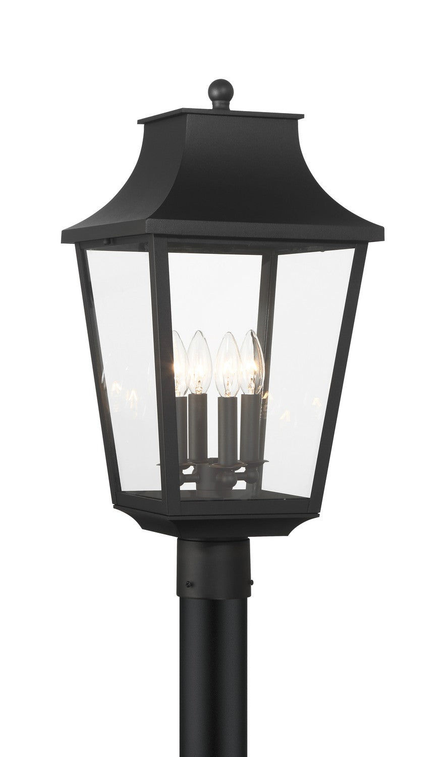 Altimeter Four Light Outdoor Post Lantern in Sand Coal - available from The Lighting Shoppe, trusted by Canadian homeowners