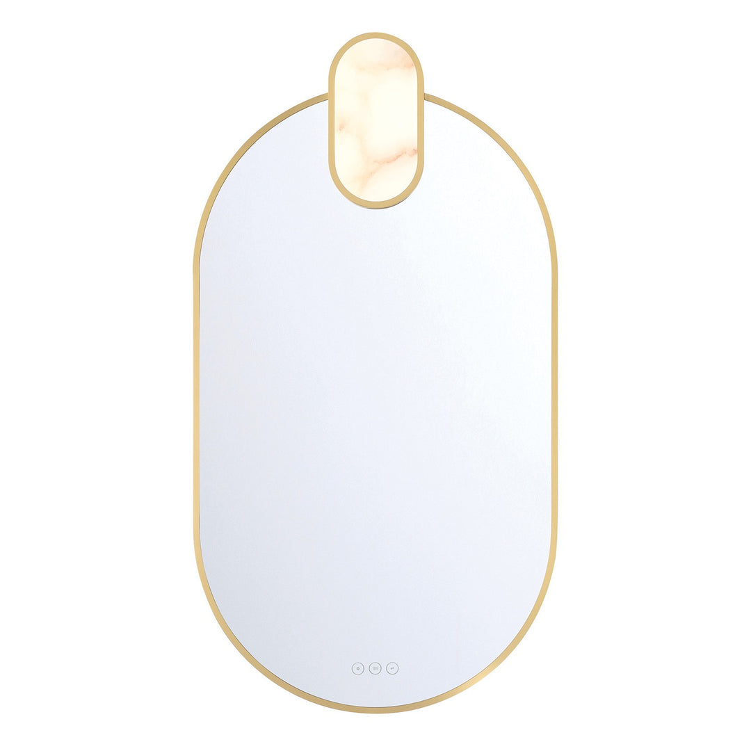 Mrissa LED Mirror in Gold - available from The Lighting Shoppe, trusted by Canadian homeowners