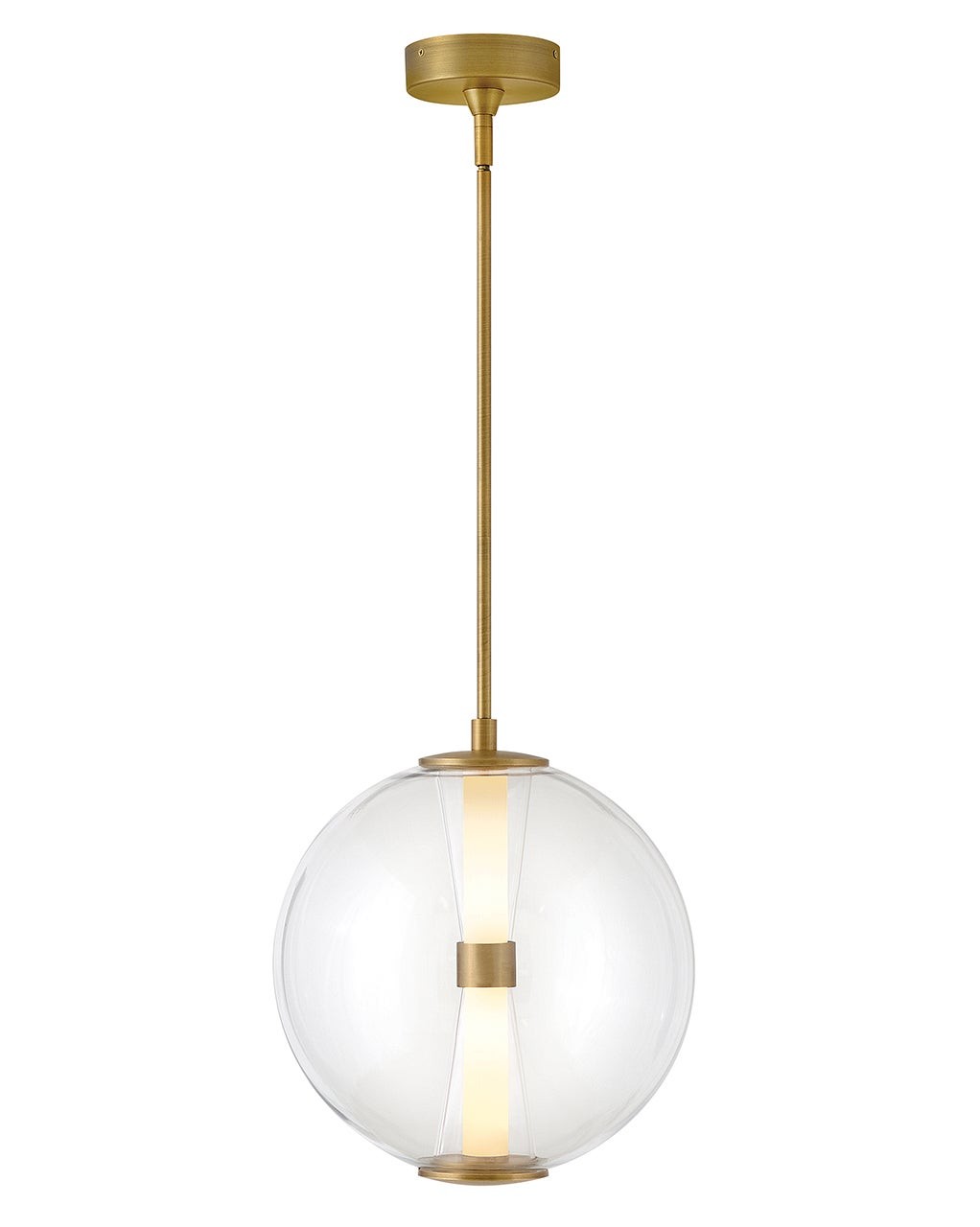 Elin LED Pendant in Lacquered Brass - available from The Lighting Shoppe, trusted by Canadian homeowners