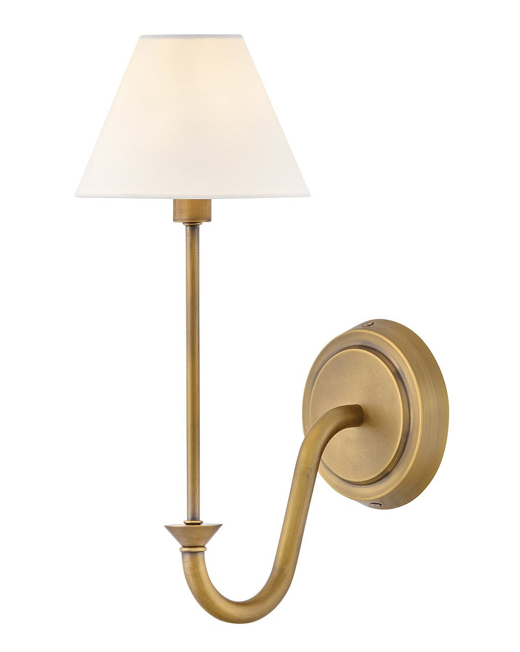 Greta LED Wall Sconce in Heritage Brass - available from The Lighting Shoppe, trusted by Canadian homeowners