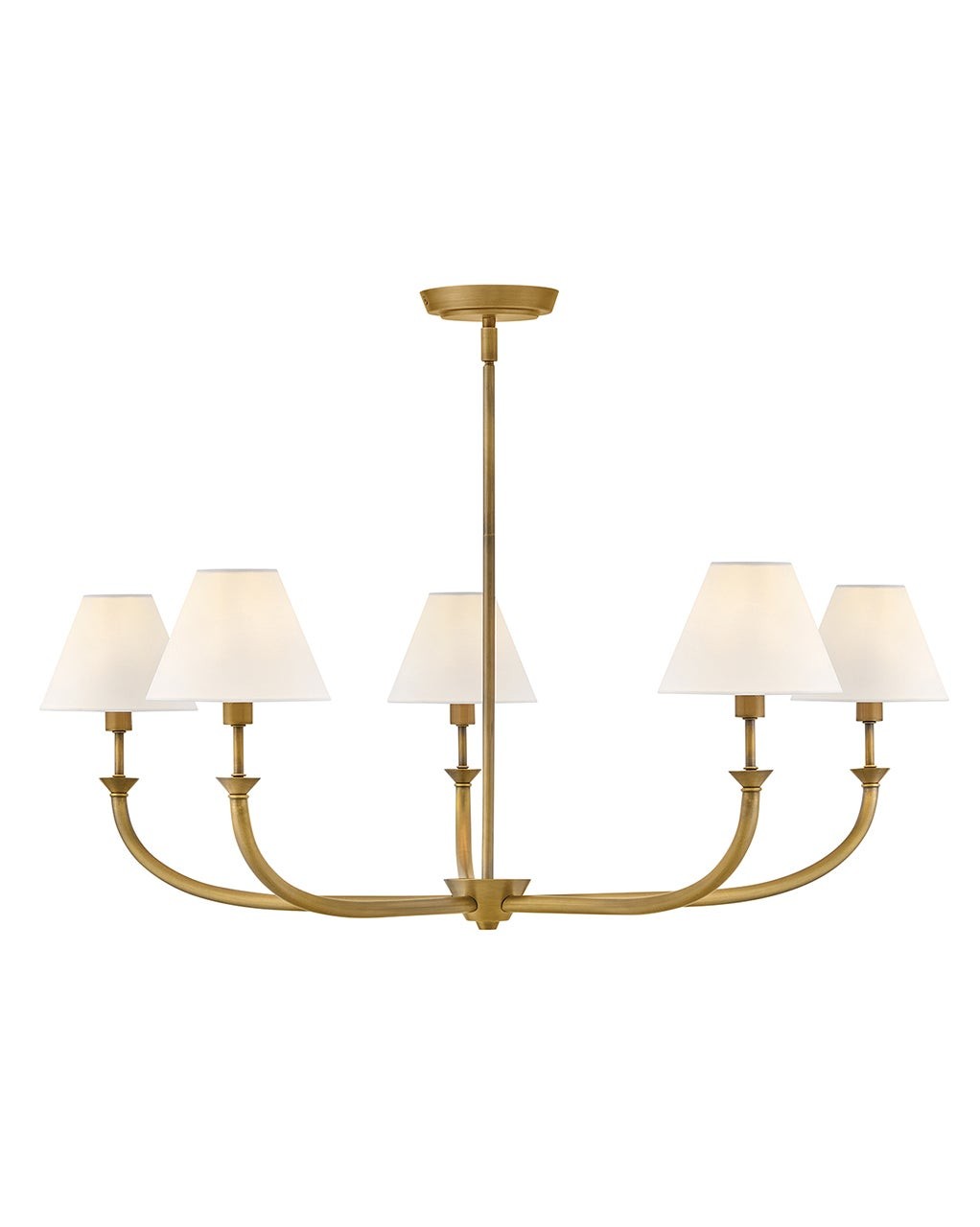 Greta LED Chandelier in Heritage Brass - available from The Lighting Shoppe, trusted by Canadian homeowners