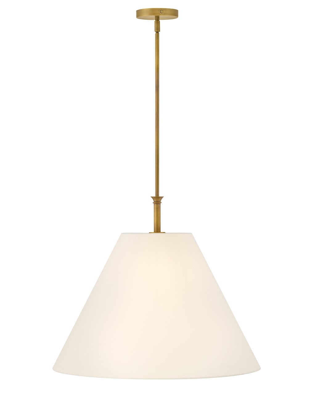 Greta LED Pendant in Heritage Brass - available from The Lighting Shoppe, trusted by Canadian homeowners