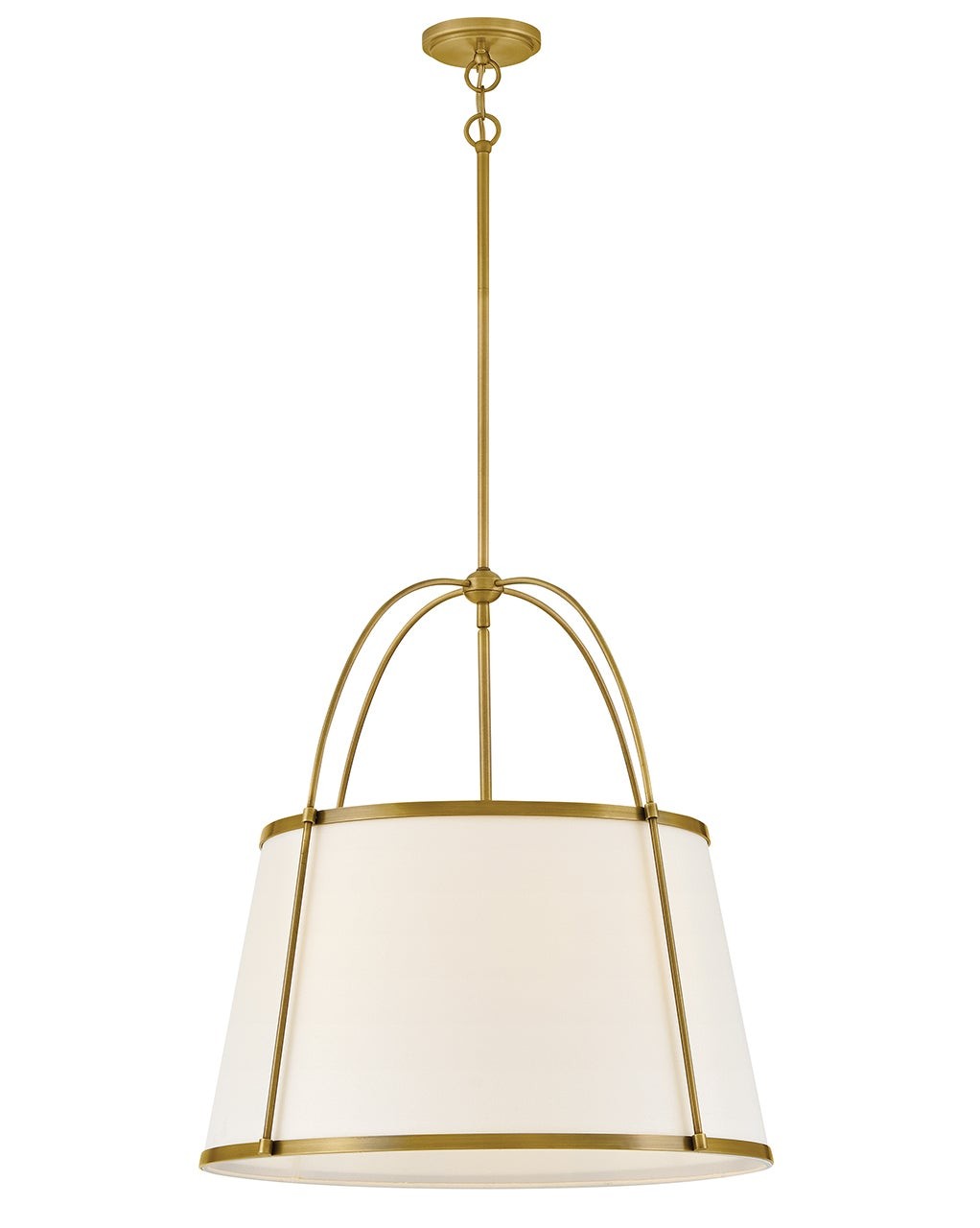 Clarke LED Chandelier in Lacquered Dark Brass - available from The Lighting Shoppe, trusted by Canadian homeowners