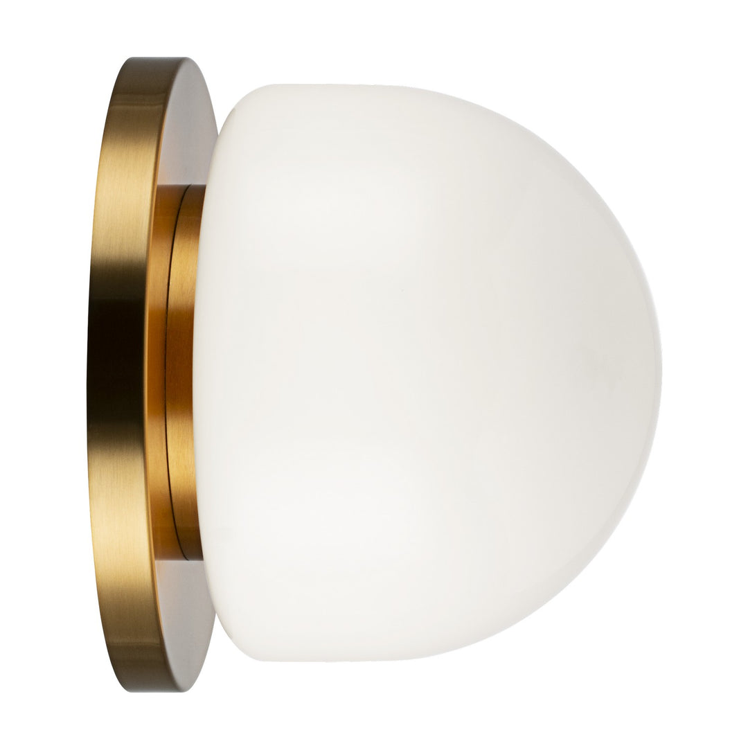 Pizzazz One Light Wall Sconce in Aged Gold Brass - available from The Lighting Shoppe, trusted by Canadian homeowners