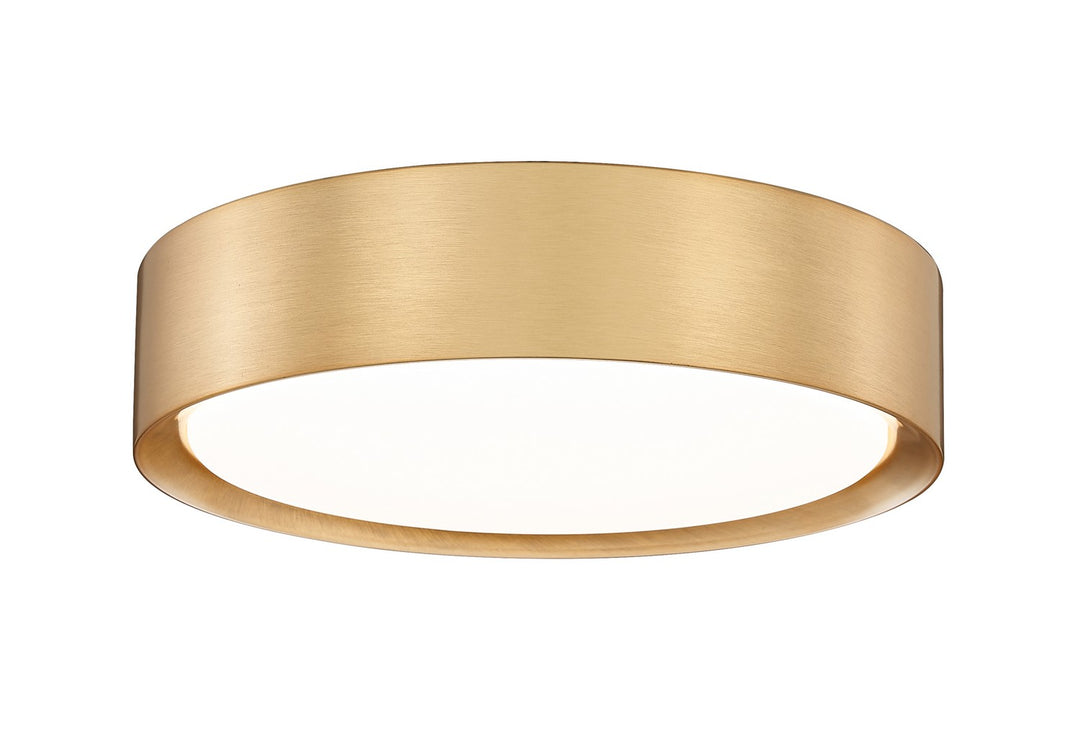 Kawan LED Flush Mount in Modern Gold - available from The Lighting Shoppe, trusted by Canadian homeowners