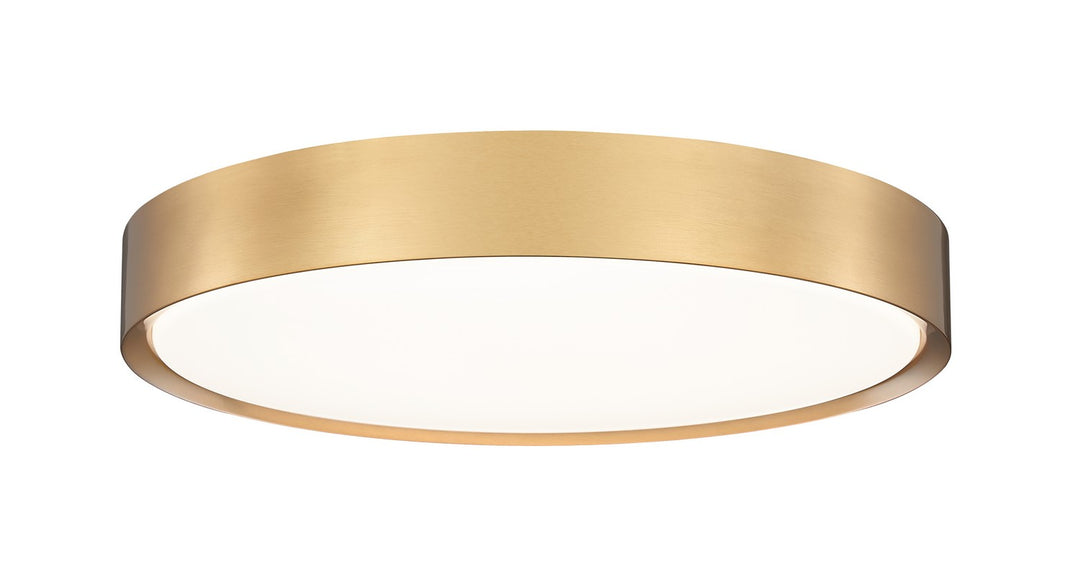 Kawan LED Flush Mount in Modern Gold - available from The Lighting Shoppe, trusted by Canadian homeowners