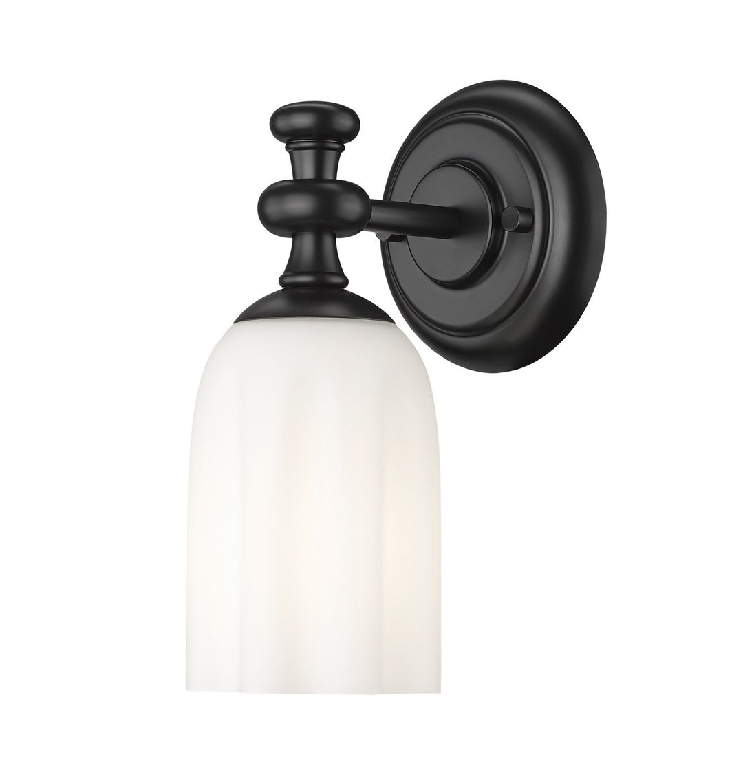 Orion One Light Wall Sconce in Matte Black - available from The Lighting Shoppe, trusted by Canadian homeowners