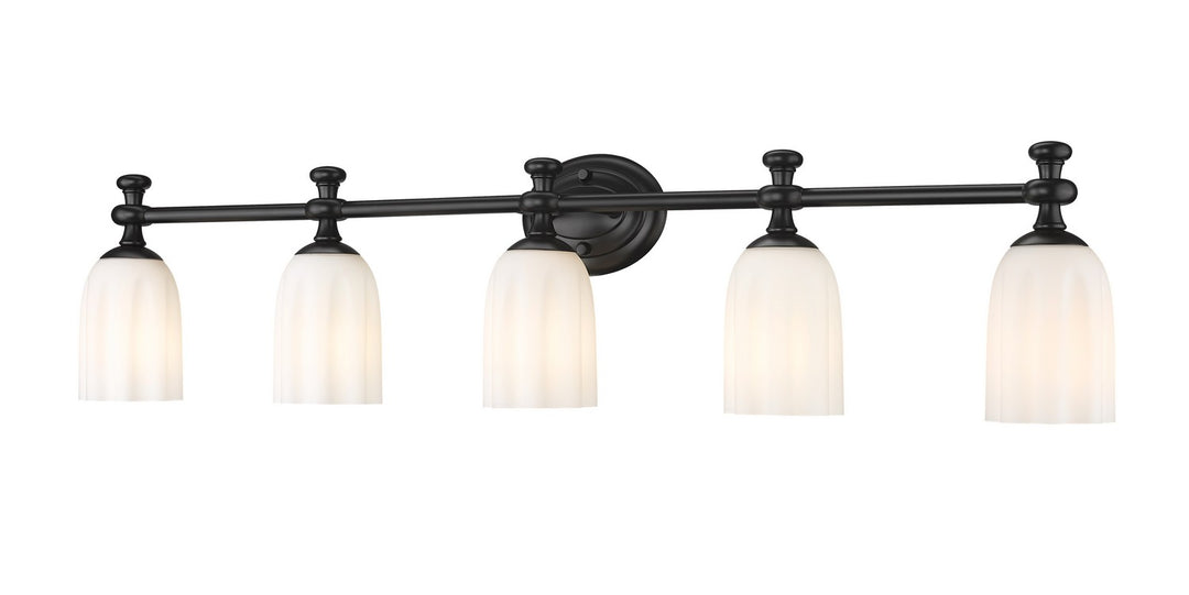 Z-Lite Canada - 1102-5V-MB - Five Light Vanity - Orion - Matte Black