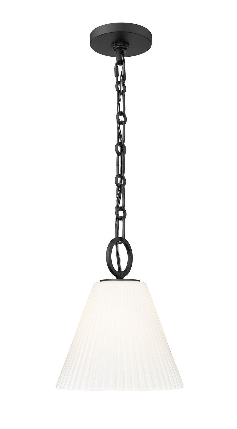 Alaric One Light Pendant in Matte Black - available from The Lighting Shoppe, trusted by Canadian homeowners