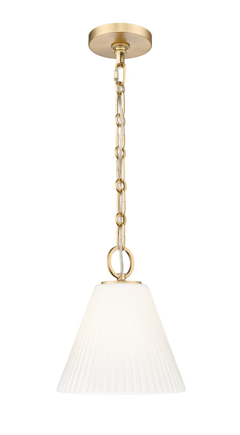 Alaric One Light Pendant in Modern Gold - available from The Lighting Shoppe, trusted by Canadian homeowners