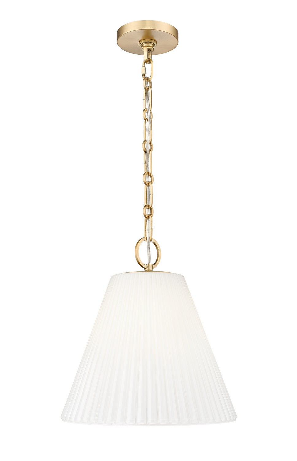 Alaric One Light Pendant in Modern Gold - available from The Lighting Shoppe, trusted by Canadian homeowners