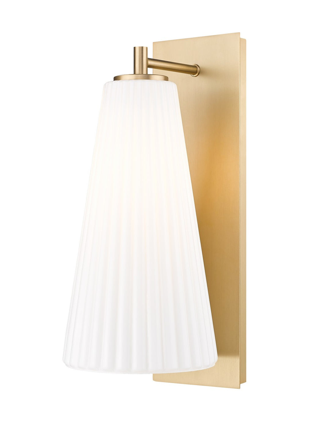 Farrell One Light Wall Sconce in Modern Gold - available from The Lighting Shoppe, trusted by Canadian homeowners