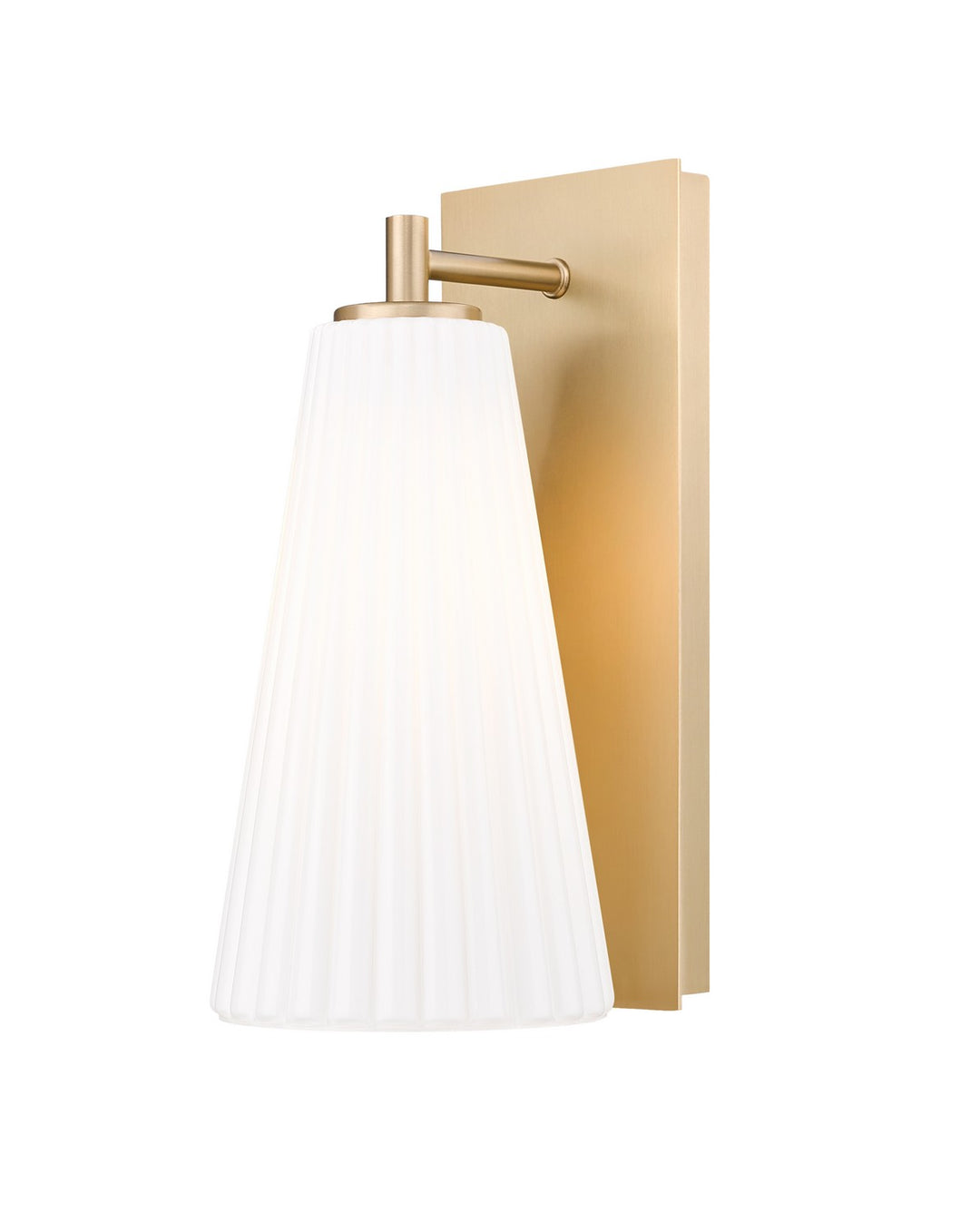 Farrell One Light Wall Sconce in Modern Gold - available from The Lighting Shoppe, trusted by Canadian homeowners