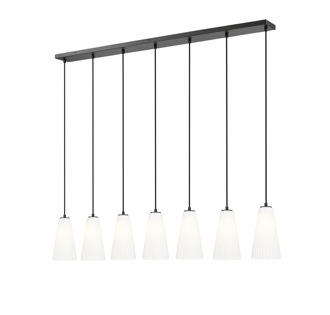 Z-Lite Canada - 3043P6-7L-MB - Seven Light Linear Chandelier - Farrell - Matte Black