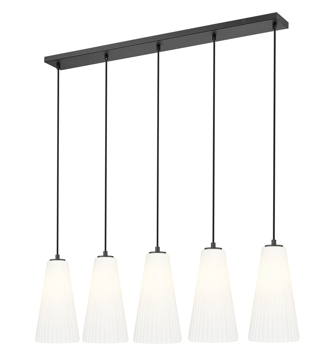 Z-Lite Canada - 3043P7-5L-MB - Five Light Linear Chandelier - Farrell - Matte Black