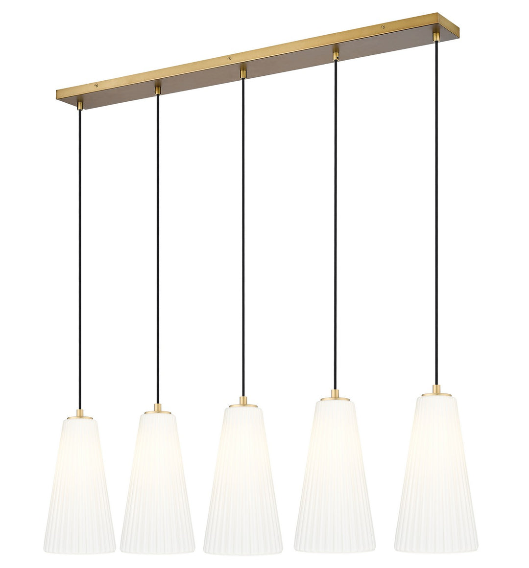 Z-Lite Canada - 3043P7-5L-MGLD - Five Light Linear Chandelier - Farrell - Modern Gold