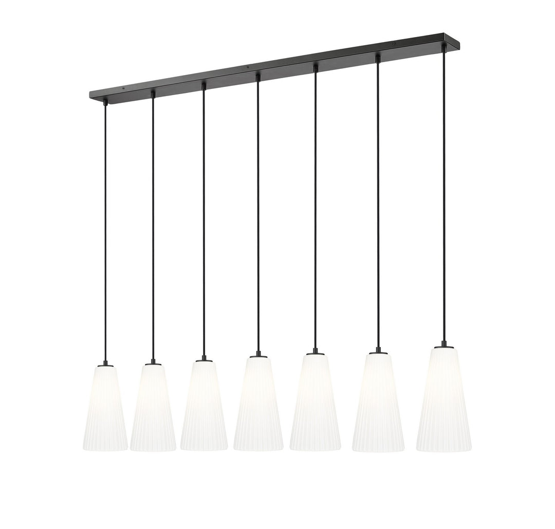 Z-Lite Canada - 3043P7-7L-MB - Seven Light Linear Chandelier - Farrell - Matte Black
