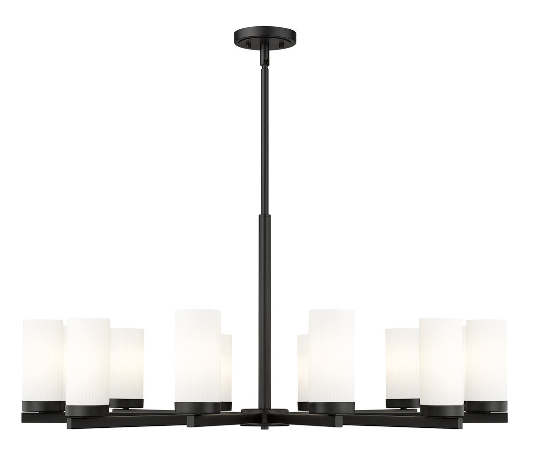 Z-Lite Canada - 3044-12MB - 12 Light Chandelier - Danica - Matte Black