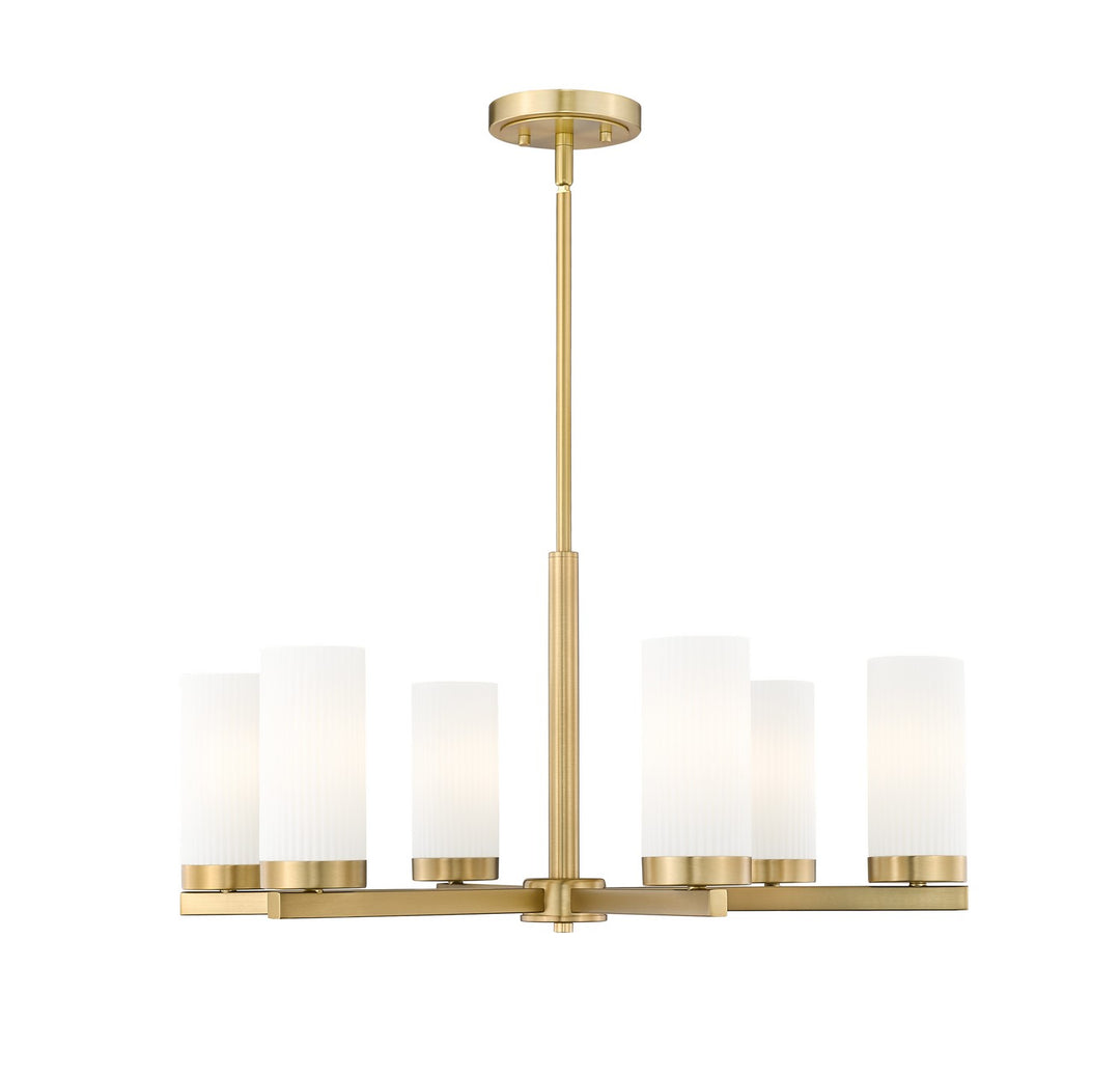 Z-Lite Canada - 3044-6MGLD - Six Light Chandelier - Danica - Modern Gold