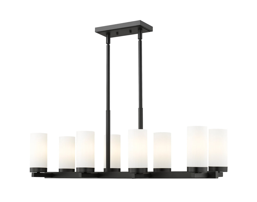 Z-Lite Canada - 3044-8L-MB - Eight Light Linear Chandelier - Danica - Matte Black