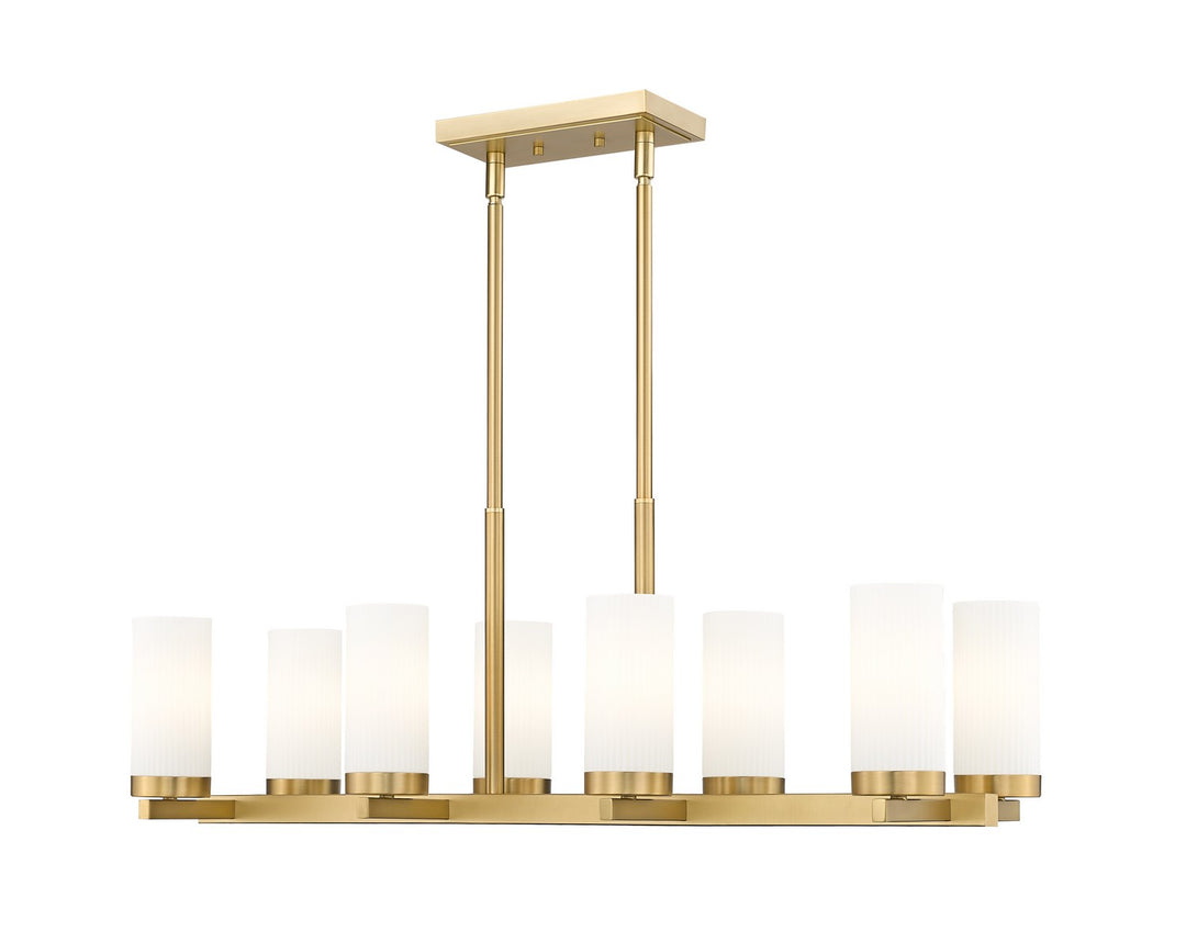Z-Lite Canada - 3044-8L-MGLD - Eight Light Linear Chandelier - Danica - Modern Gold