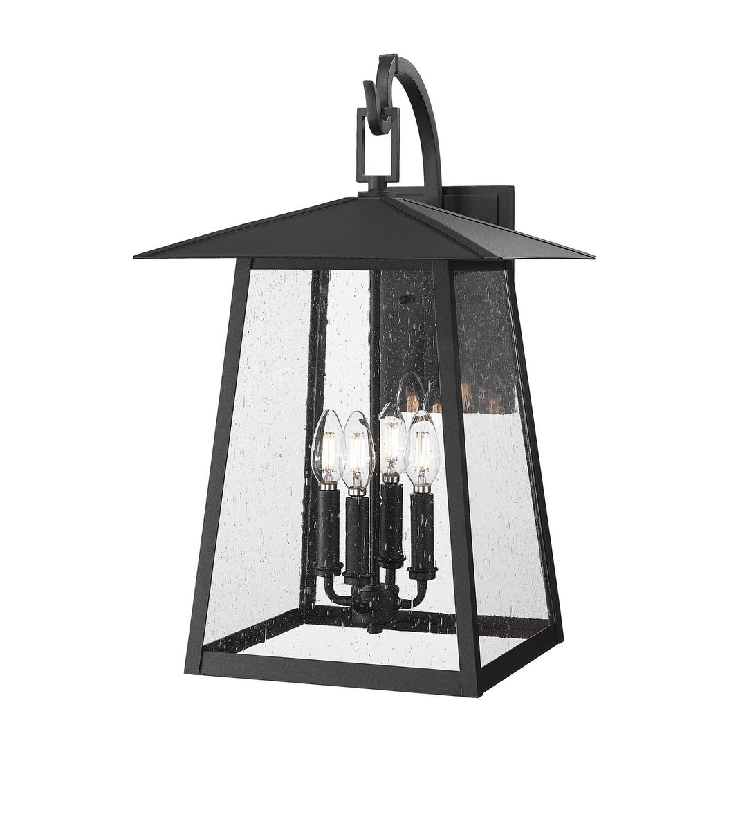 Rainer Four Light Outdoor Wall Light in Black - available from The Lighting Shoppe, trusted by Canadian homeowners