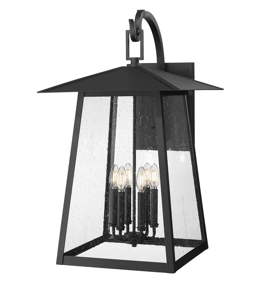 Rainer Six Light Outdoor Wall Light in Black - available from The Lighting Shoppe, trusted by Canadian homeowners