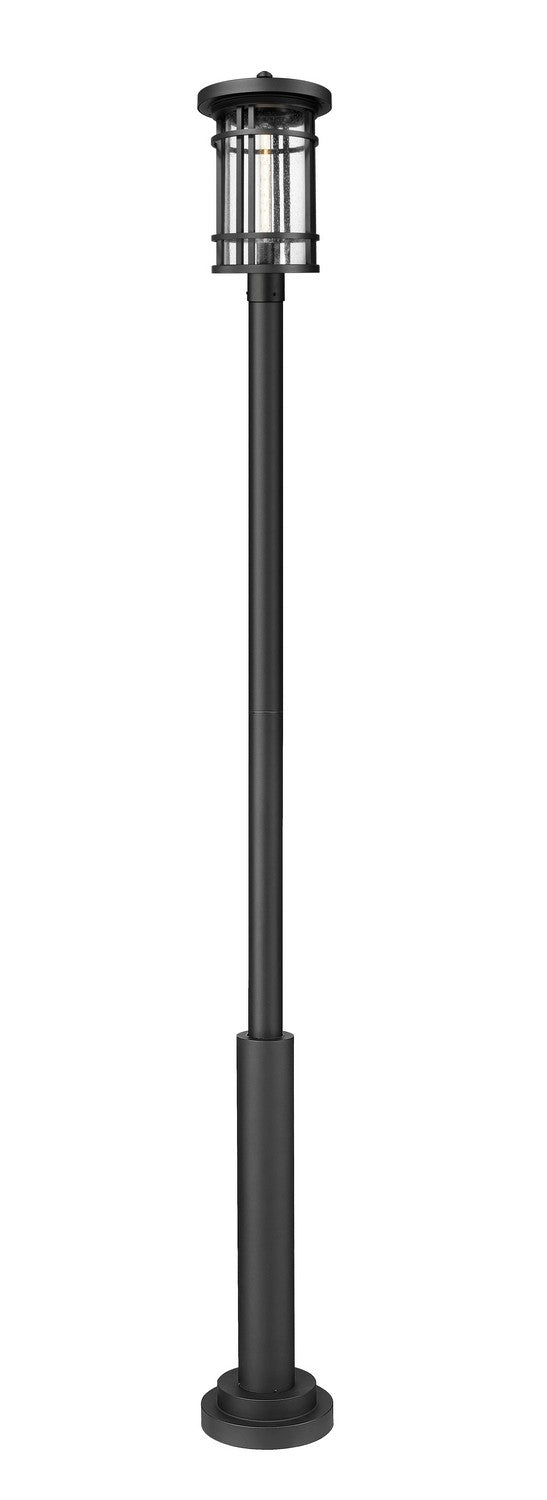 Jordan One Light Outdoor Post Mount Fixture in Black - available from The Lighting Shoppe, trusted by Canadian homeowners