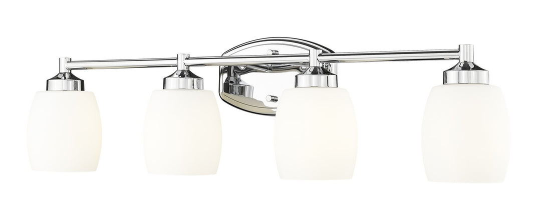 Kendrick Four Light Vanity in Chrome - available from The Lighting Shoppe, trusted by Canadian homeowners