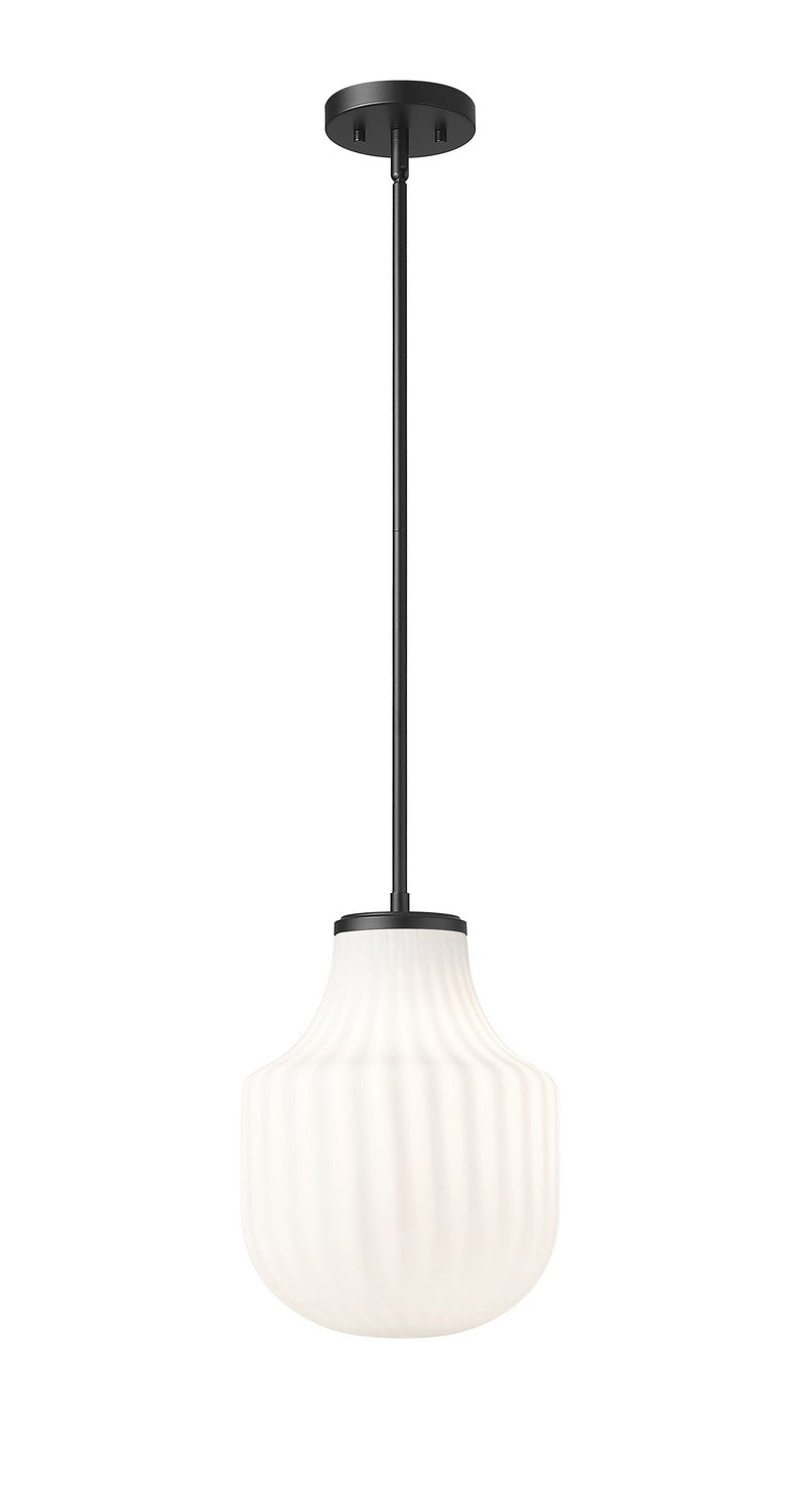Newbury One Light Pendant in Matte Black - available from The Lighting Shoppe, trusted by Canadian homeowners